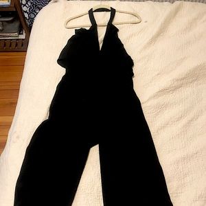 DO + BE Black halter wide-leg jumpsuit